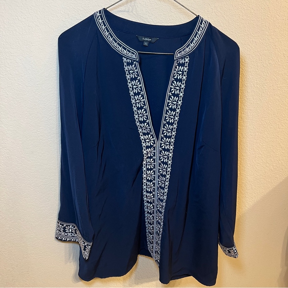 Floryday Navy Blouse